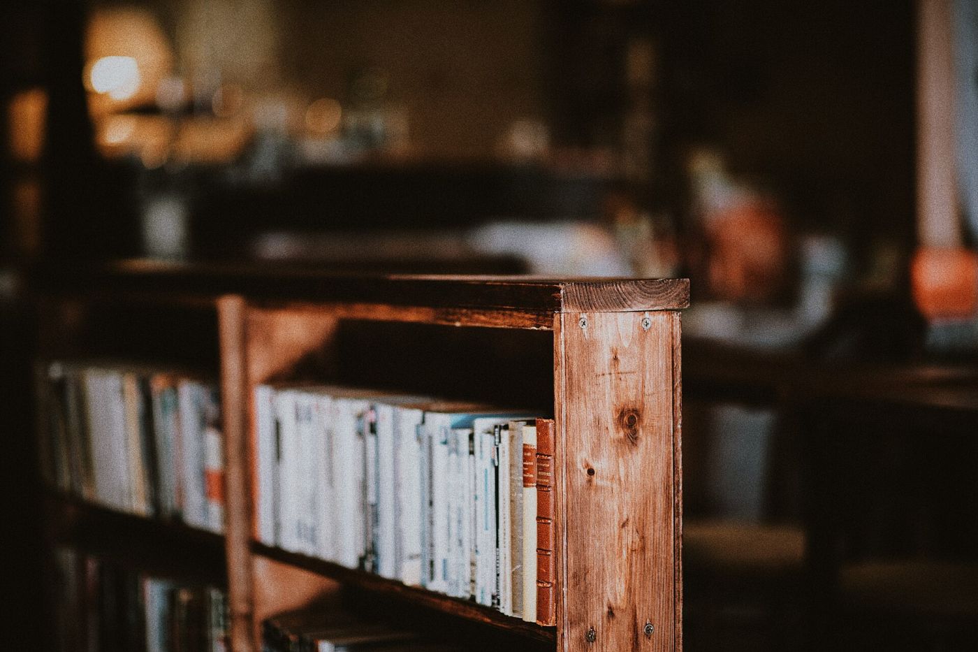 Antique books on a shelf